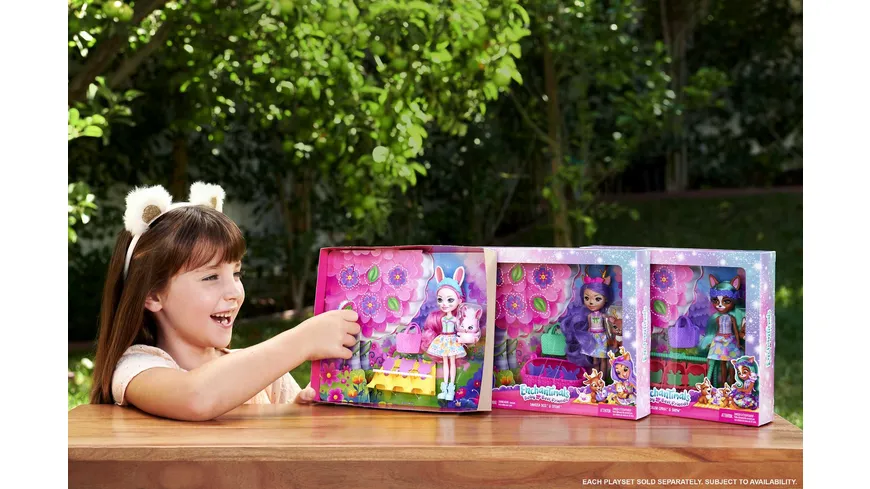 Enchantimals Baby Best Friends Danessa Deer Puppe & Sprint Figur