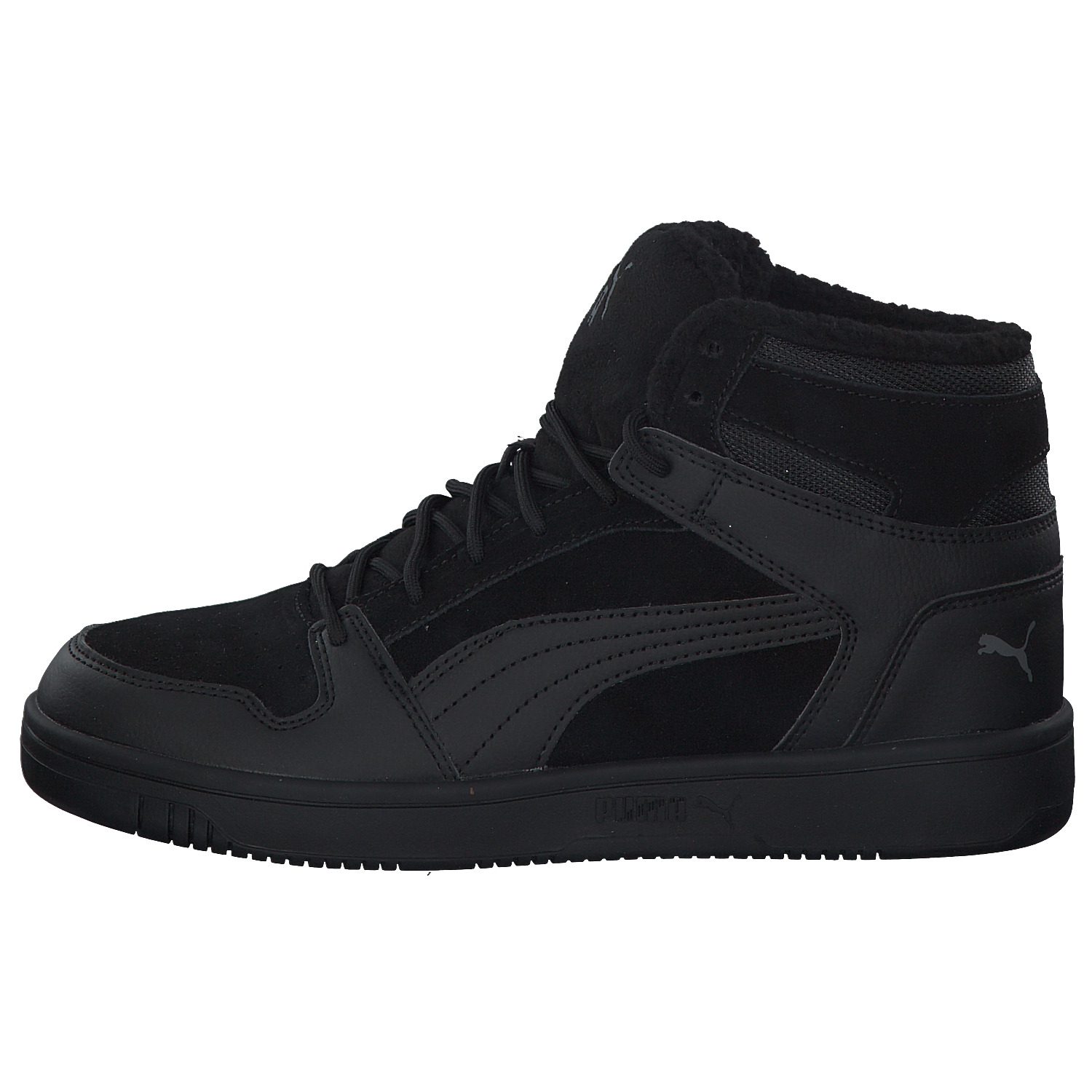 Puma Rebound 369831, Sneakers High, Herren, Schwarz (Puma Black/Castlerock)