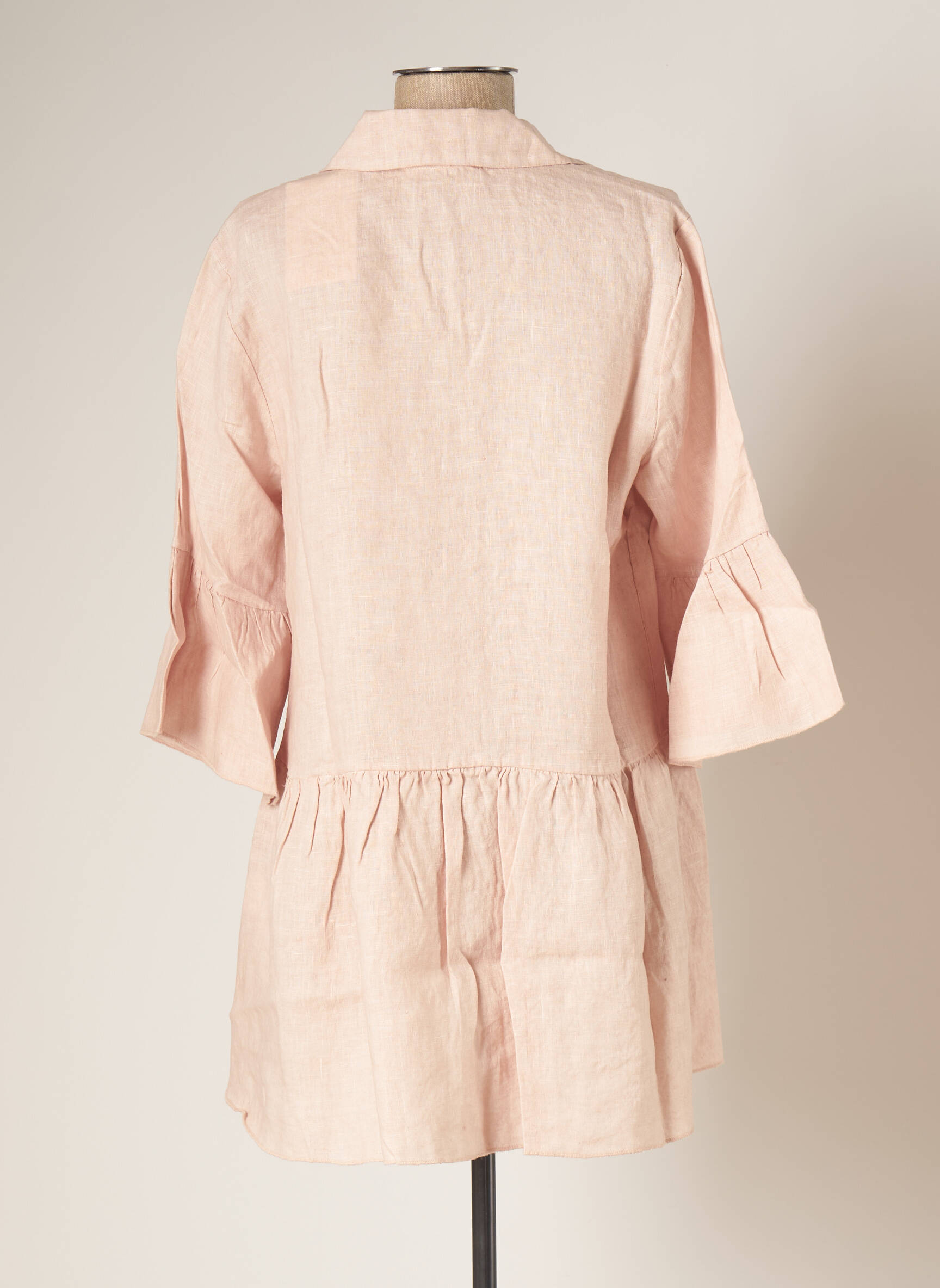 Blanc Boheme Tuniquemanchelongue Femme couleur rose