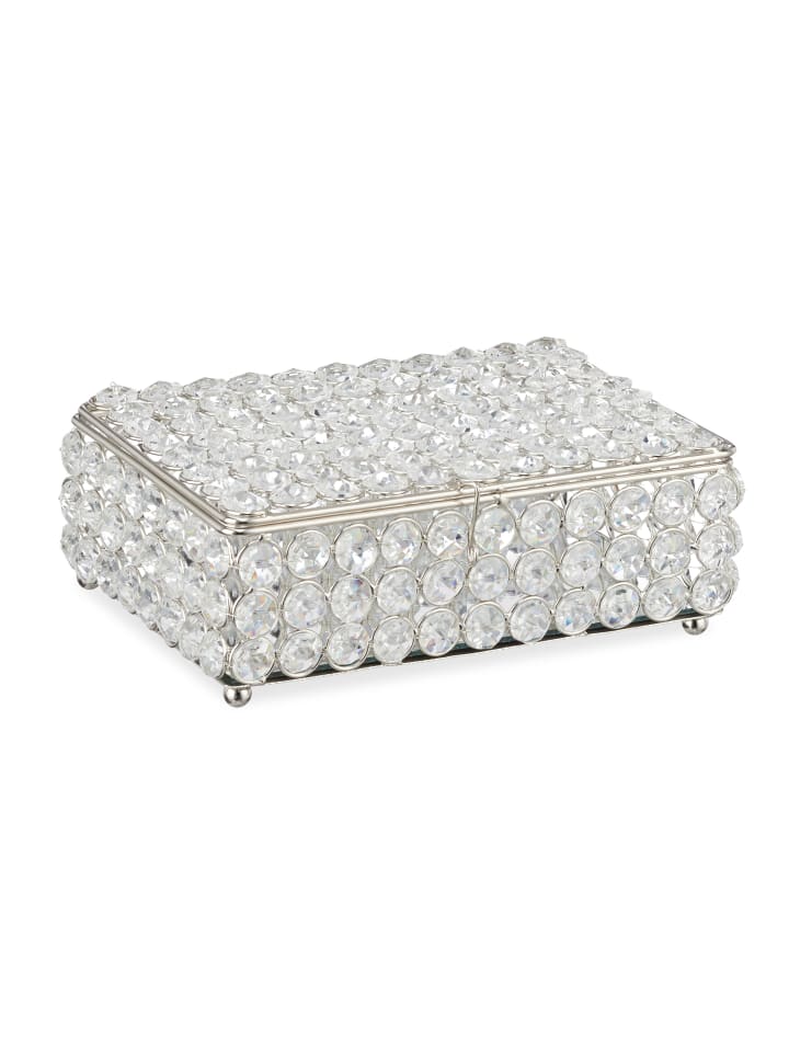 relaxdays Schmuckdose in Silber günstig kaufen onesize