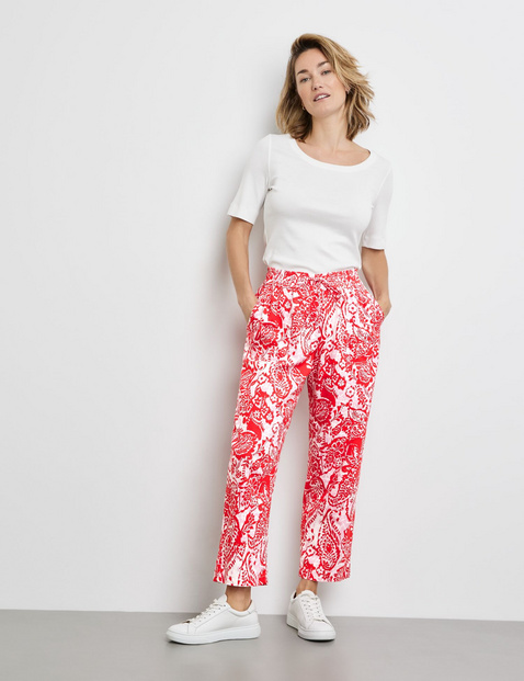 Schlupfhose Easy Fit mit Leinenanteil