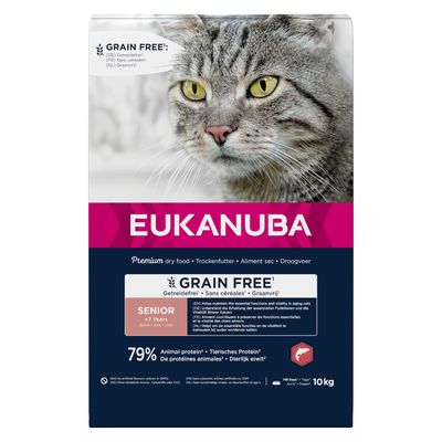 4 kg gratis! 2 x 10 kg Eukanuba Grain Free Reich an Lachs