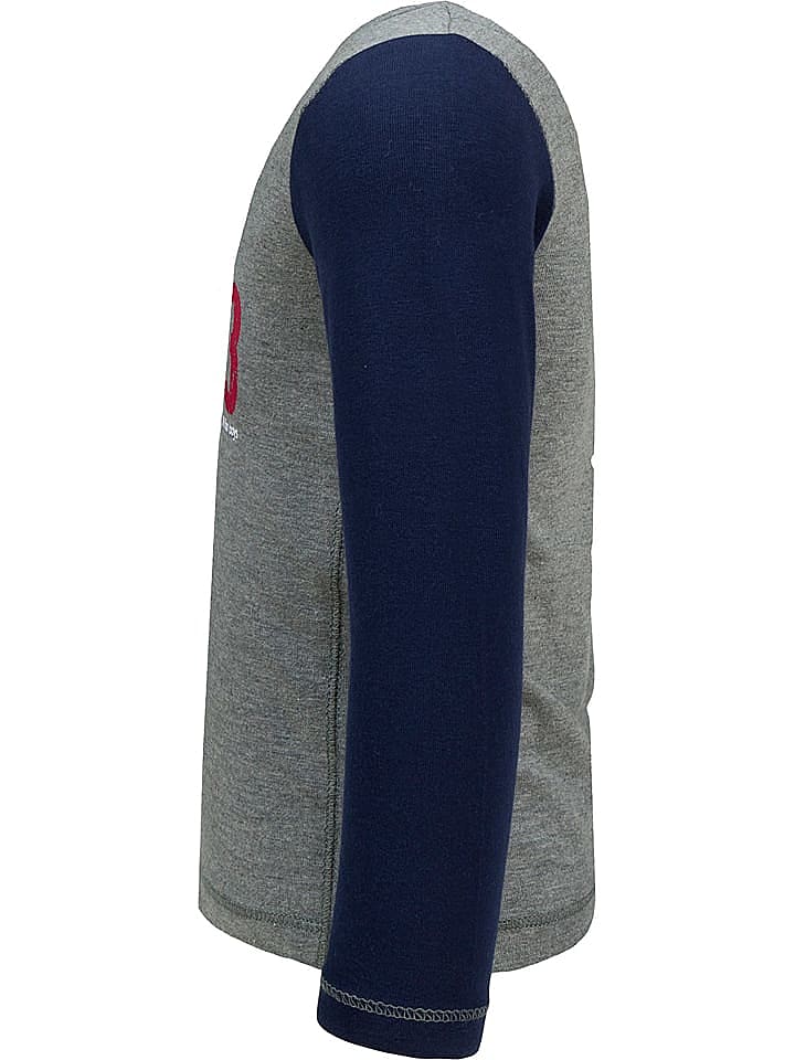 Lief Longsleeve in Grau/ Dunkelblau günstig kaufen 86