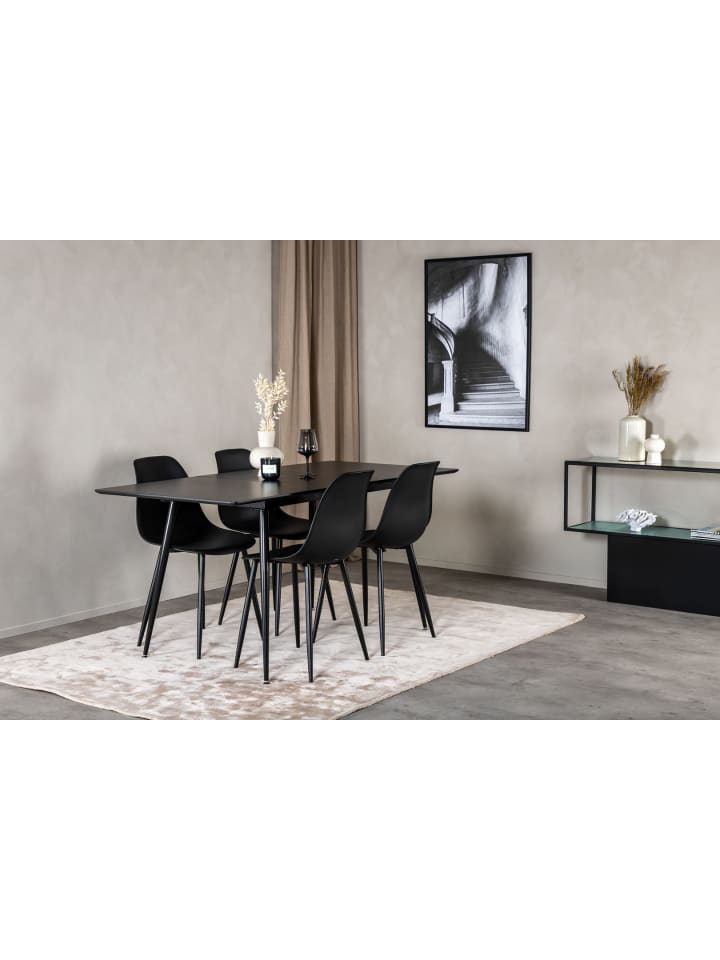 ebuy24 Essgruppe Silar 16 (5-teilig) Schwarz 90 x 120 cm günstig kaufen onesize