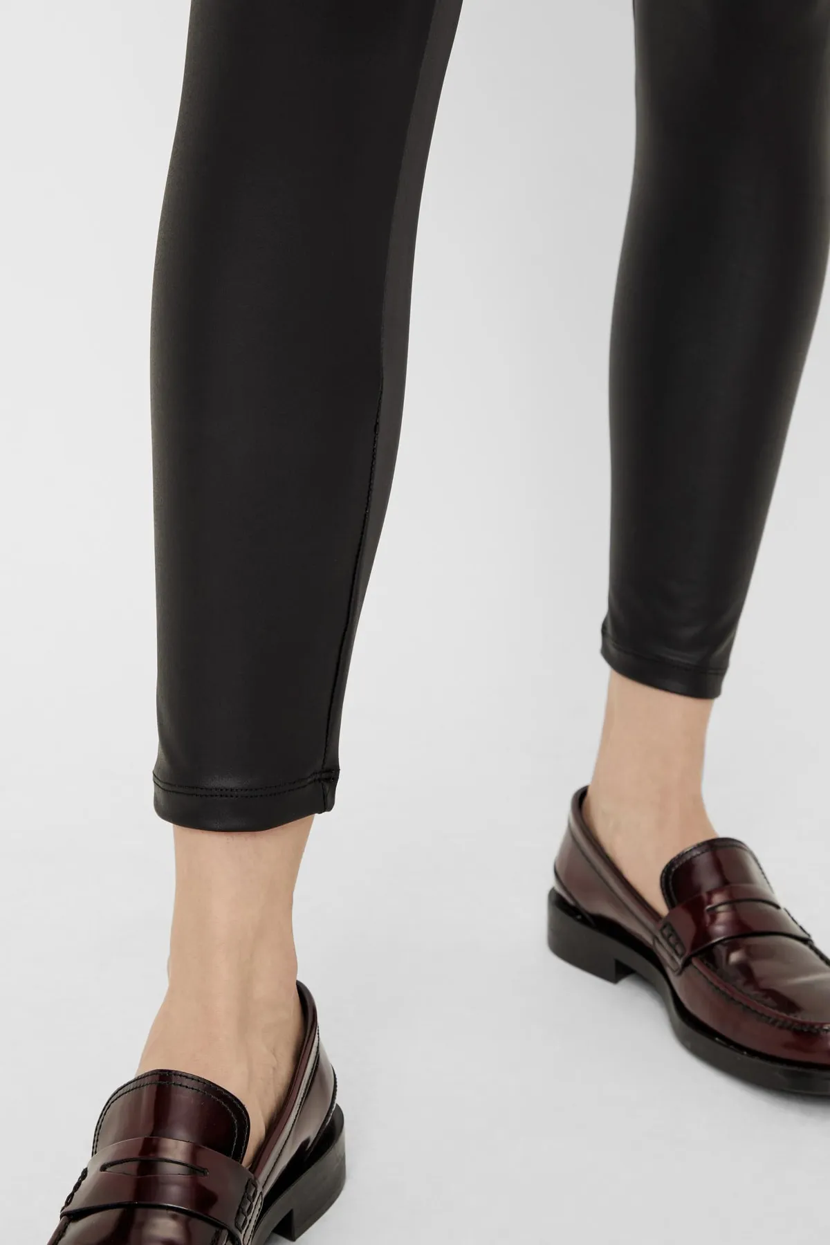 PIECES  Leggings - Schwarz - Mittlerer Bund