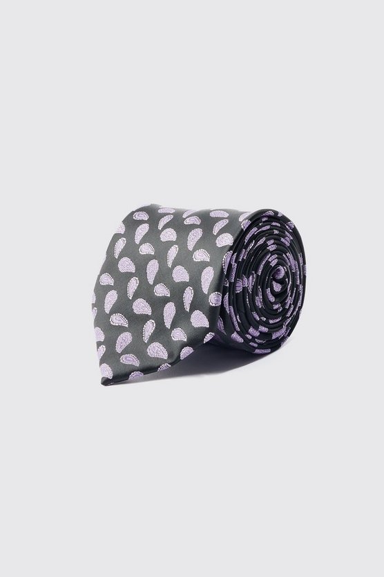 Jacquard Krawatte mit Paisley-Print