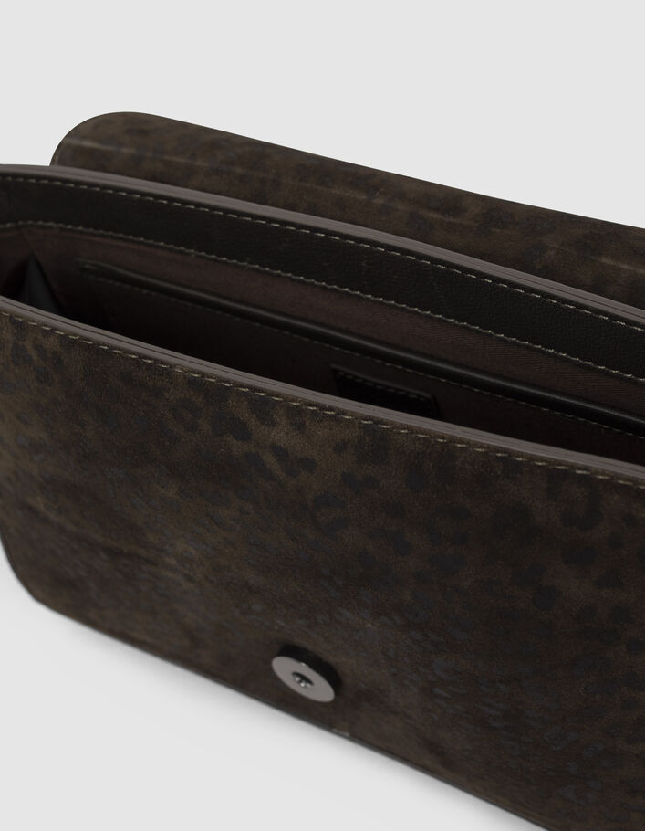 Le 111 GREENWICH VILLAGE kaki mix cuir Femme