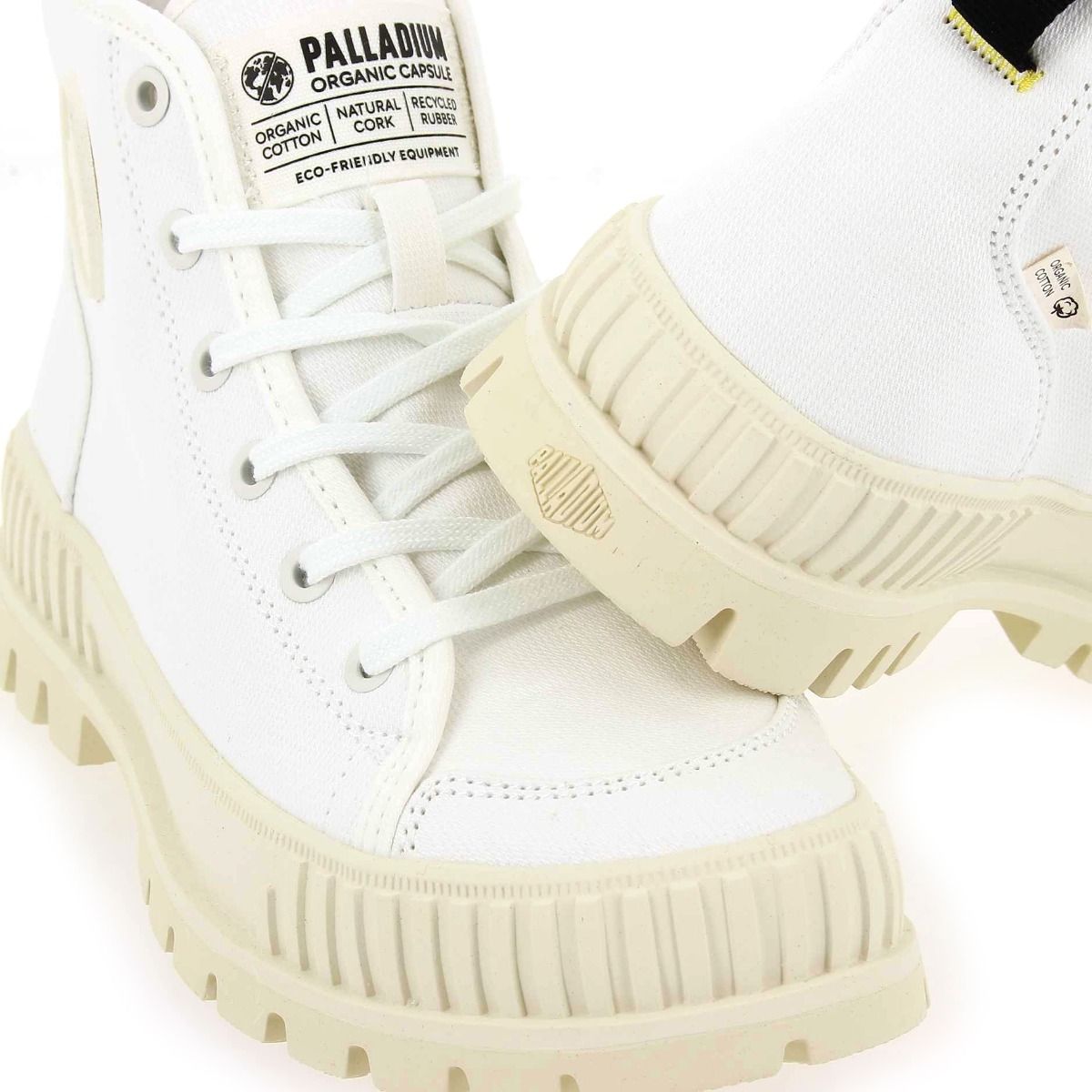 Palladium  PALLASHOCK ORGANIC 2 - Blanc Écru