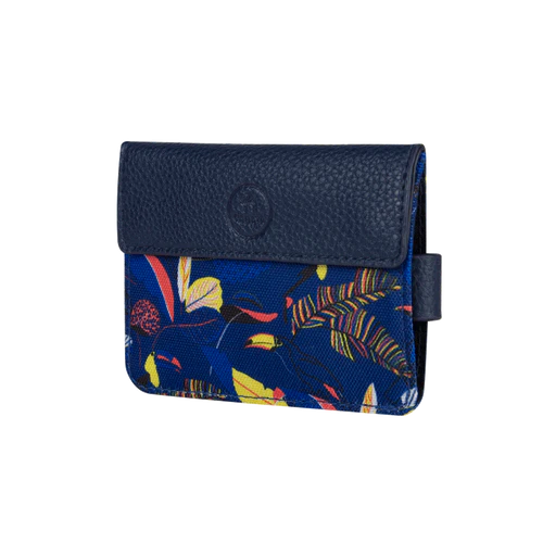 Navy blue Machu Picchu card holder