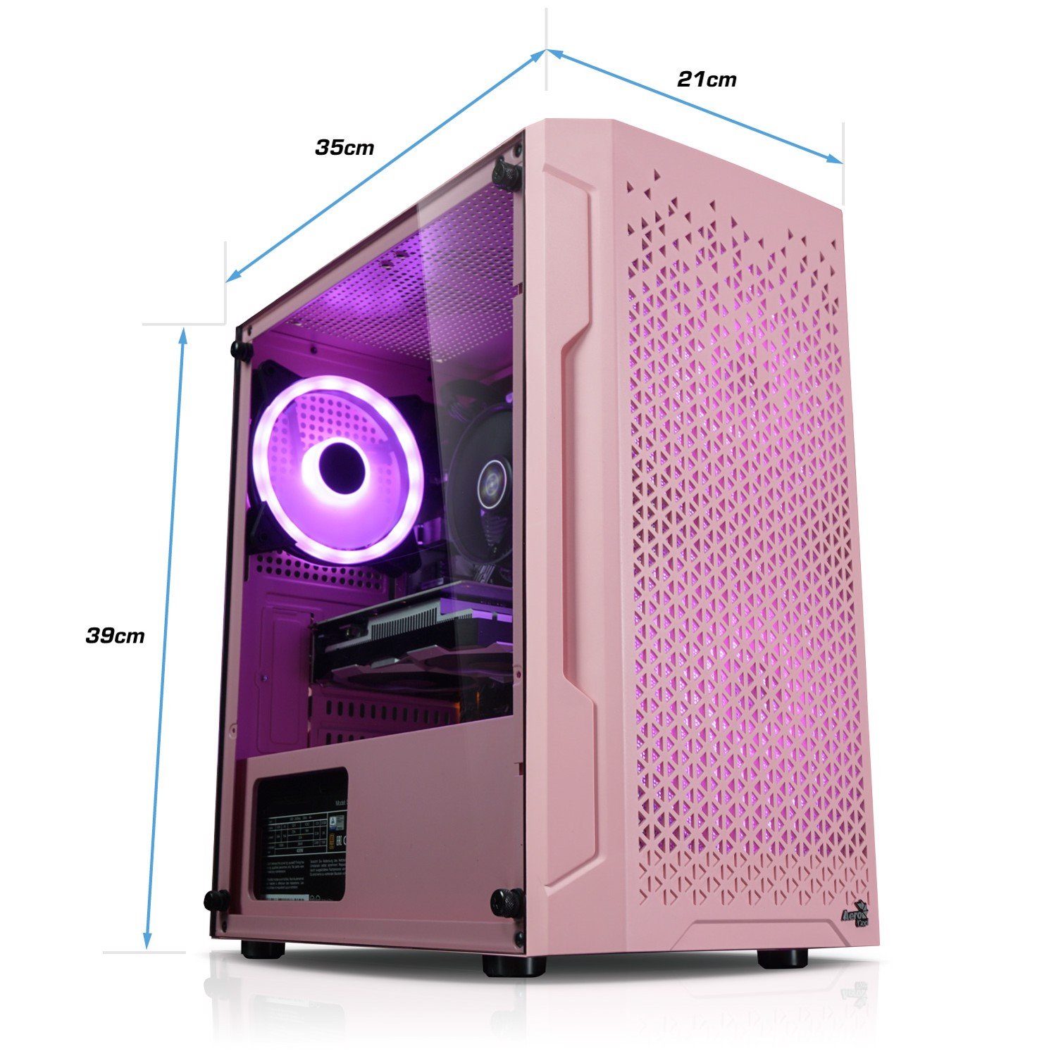 Kiebel Zindarella V Gaming-PC (AMD Ryzen 5 AMD Ryzen 5 5500, RTX 3060, 16 GB RAM, 1000 GB SSD, Luftkühlung, RGB-Beleuchtung, WLAN)