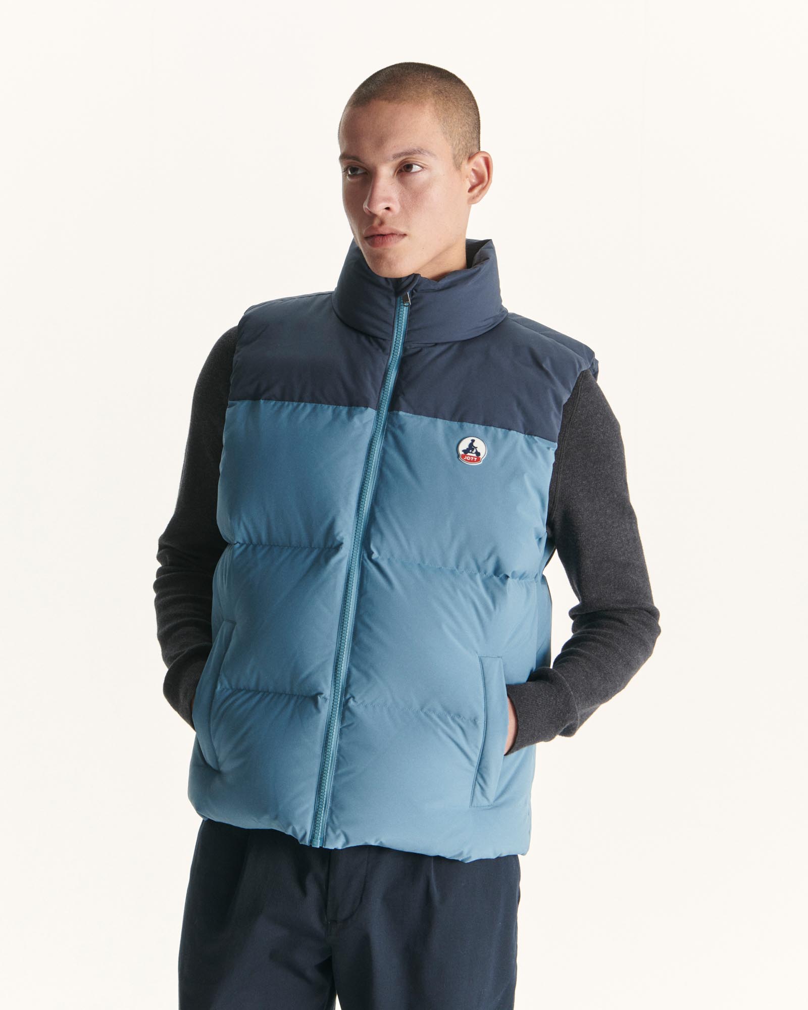 Doudoune bicolore Grand Froid Bleu froid Sakai