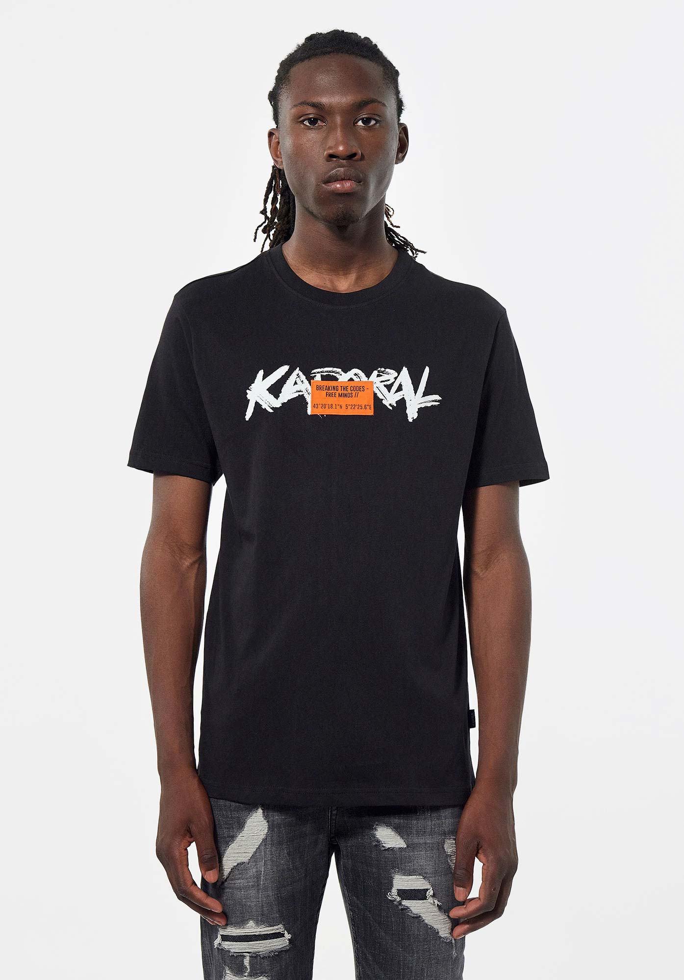 PARY   T-shirt noir Homme en 100% coton bio
