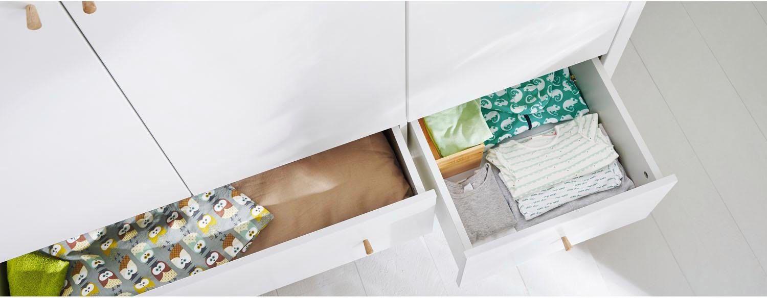 Pinolino® Kinderkleiderschrank Pan 3-türig; Made in Europe