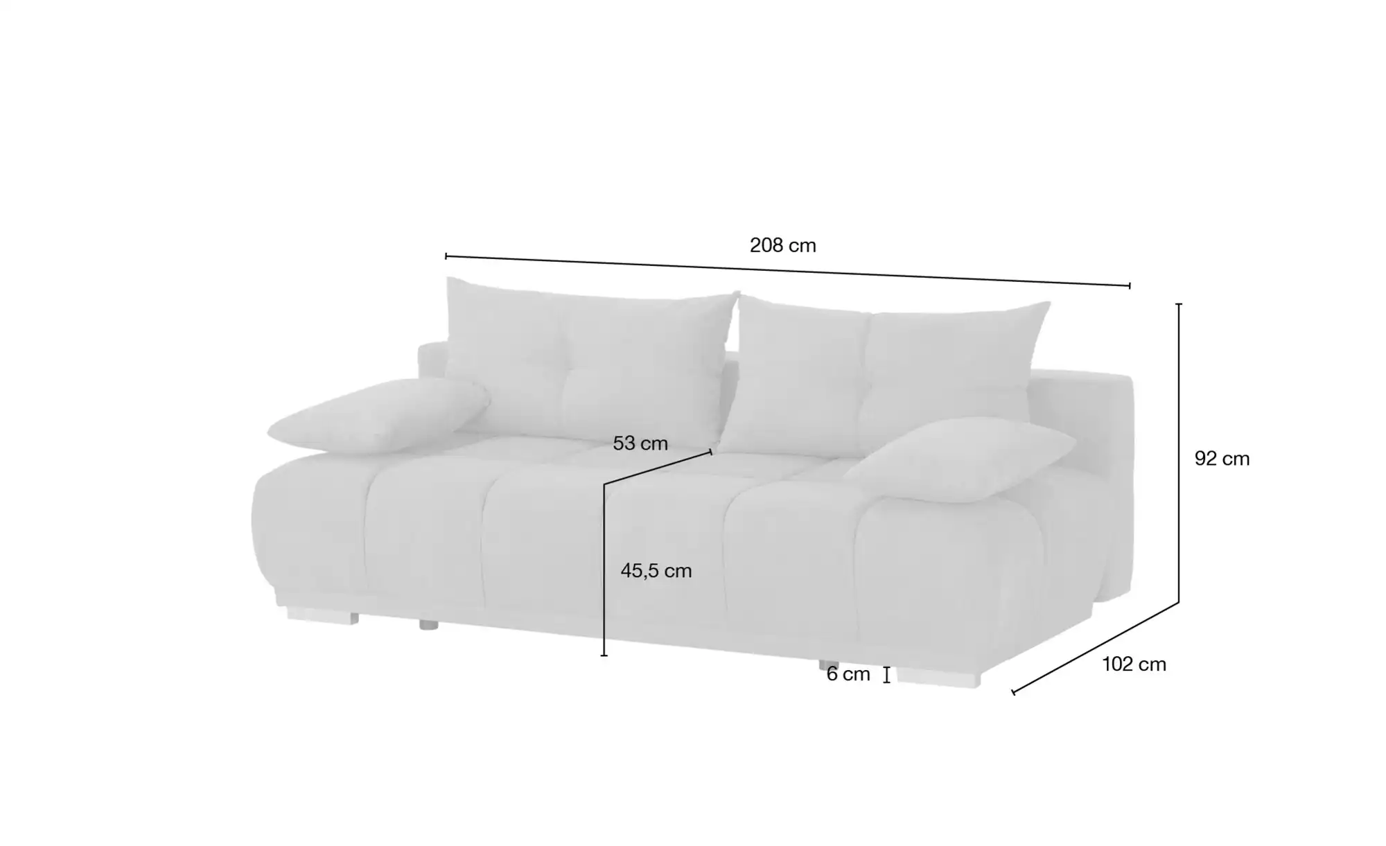 Twist Schlafsofa mit Boxspringpolsterung Gala
