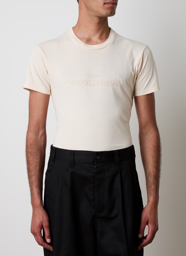 Maison Margiela T-krekls ar izšuvumu no logotipa