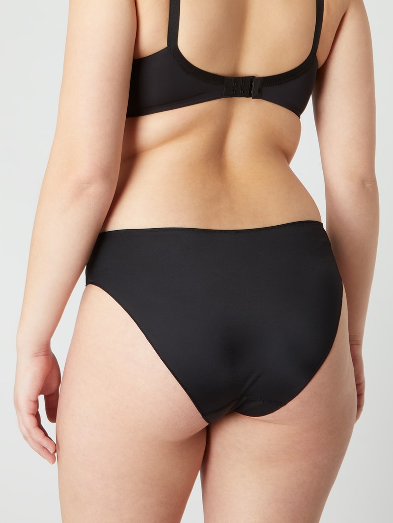 PLUS SIZE Slip aus Mikrofaser Modell 'Murcia' in schwarz