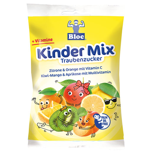 BLOC Traubenzucker Beutel Kinder Mix  75 g