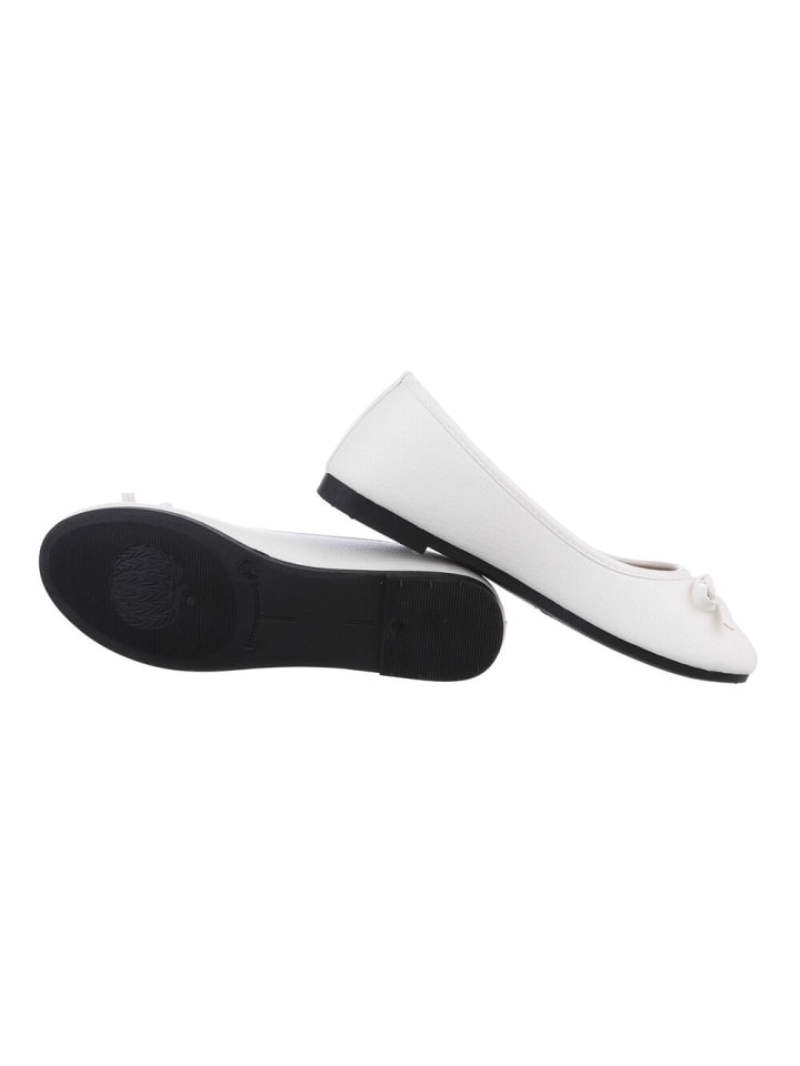 Ital-Design Ballerina in Weiß günstig kaufen