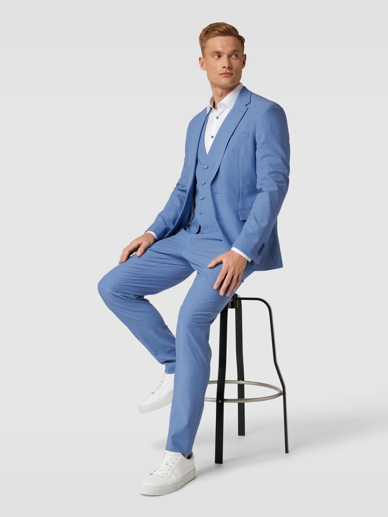 Stoffhose mit französischen Eingrifftaschen Modell 'Steve' in blau