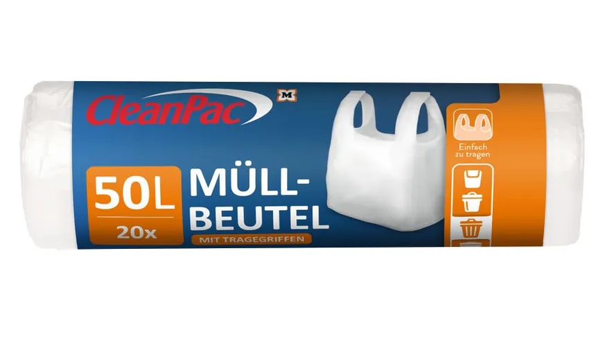 CleanPac Müllbeutel mit Tragegriffen