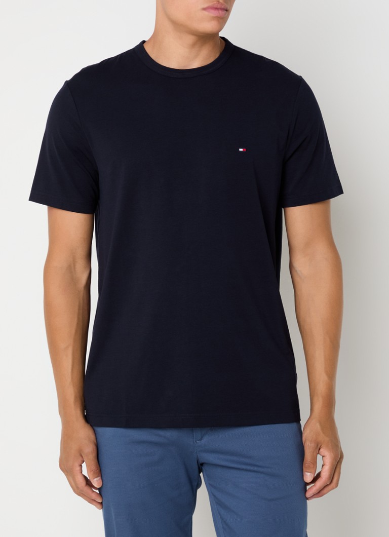 Tommy Hilfiger T-shirt in lyocell blend with logo embroidery