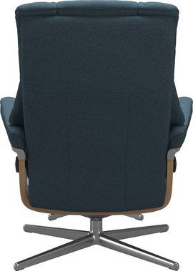 Stressless® Relaxsessel Mayfair (Set, Relaxsessel mit Hocker), mit Hocker, mit Cross Base, Größe S, M & L, Holzakzent Eiche