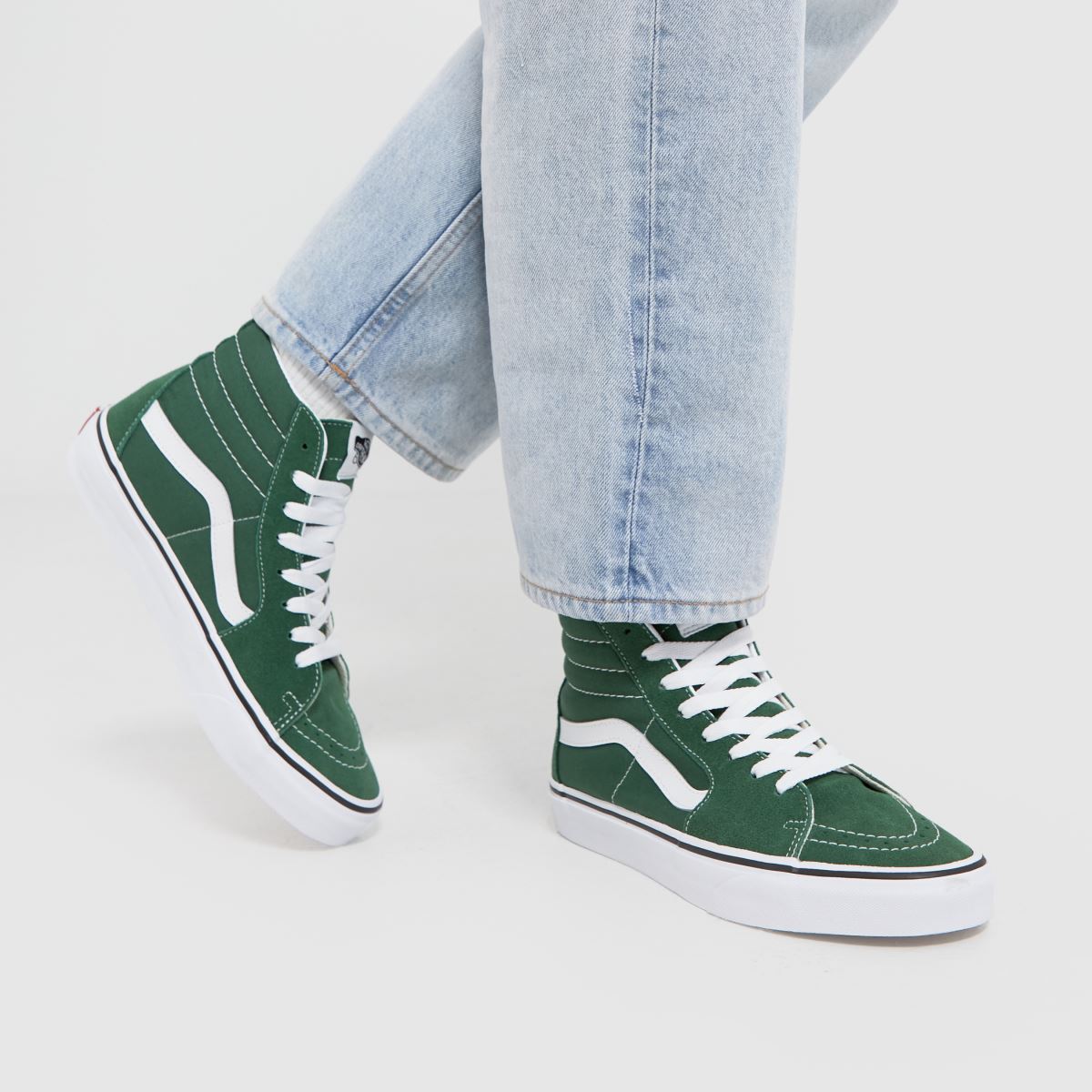 Vans – Sk8-Hi – Gröna sneakers
