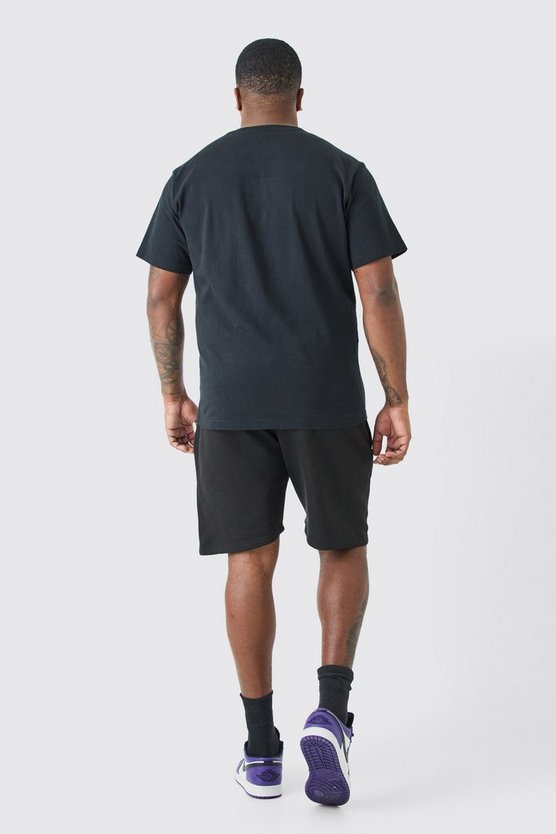 Plus lockere Renaissance Shorts in Schwarz