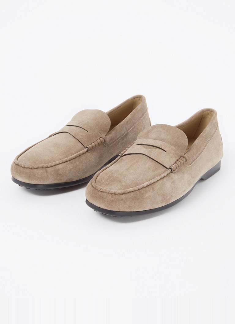 Tod's  Mocassino Gomma loafer van kalfssuède