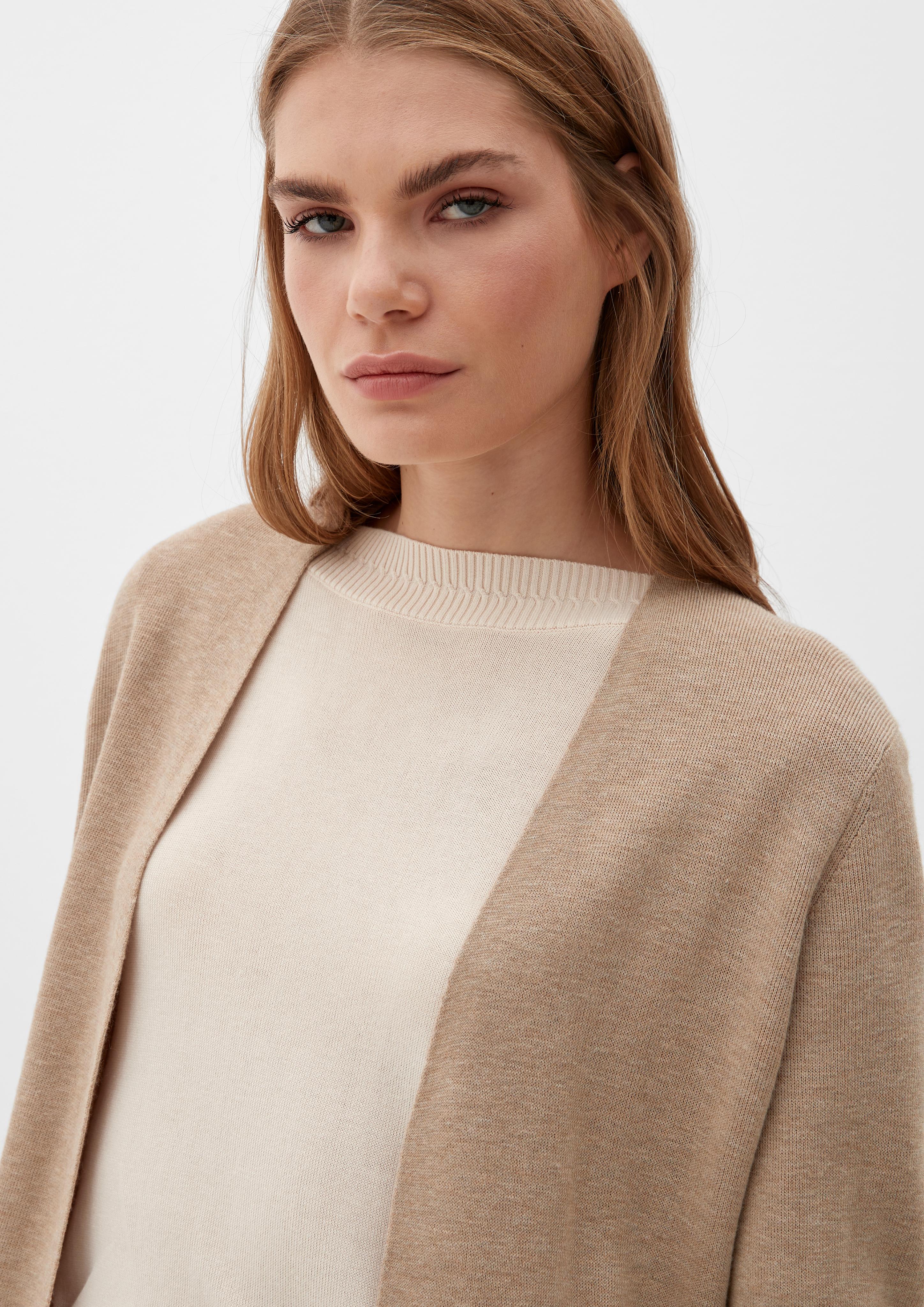 Langer Double Face-Cardigan  2121682-82W9
