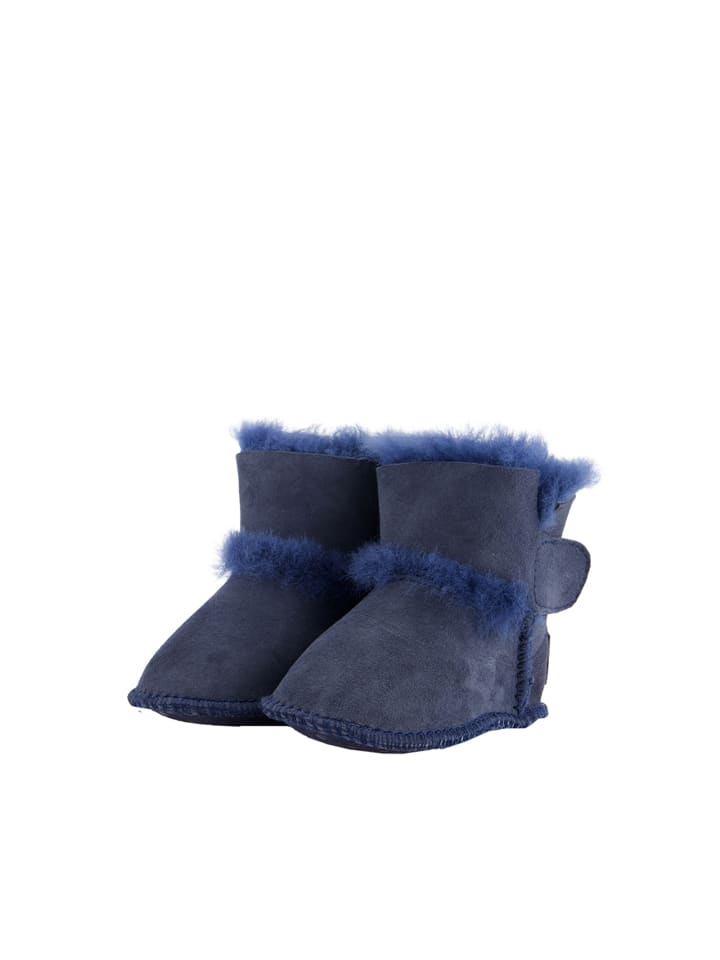 Warmbat Hausschuhe Hay Baby Bootie in Dark Navy günstig kaufen