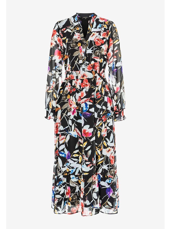 More & More Kleid in Schwarz/ Bunt günstig kaufen