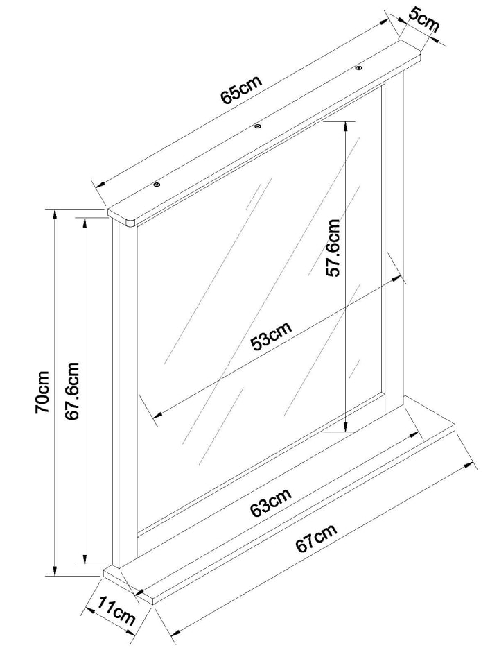 eisl since 1980 Bambus Badspiegel in Hellnatur - (H) 70 cm x (B) 67 cm günstig kaufen onesize