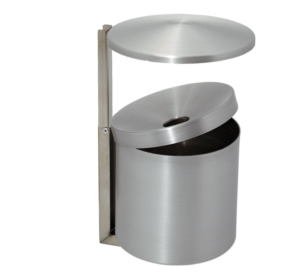 Wand-Aschenbecher mit Abdeckung