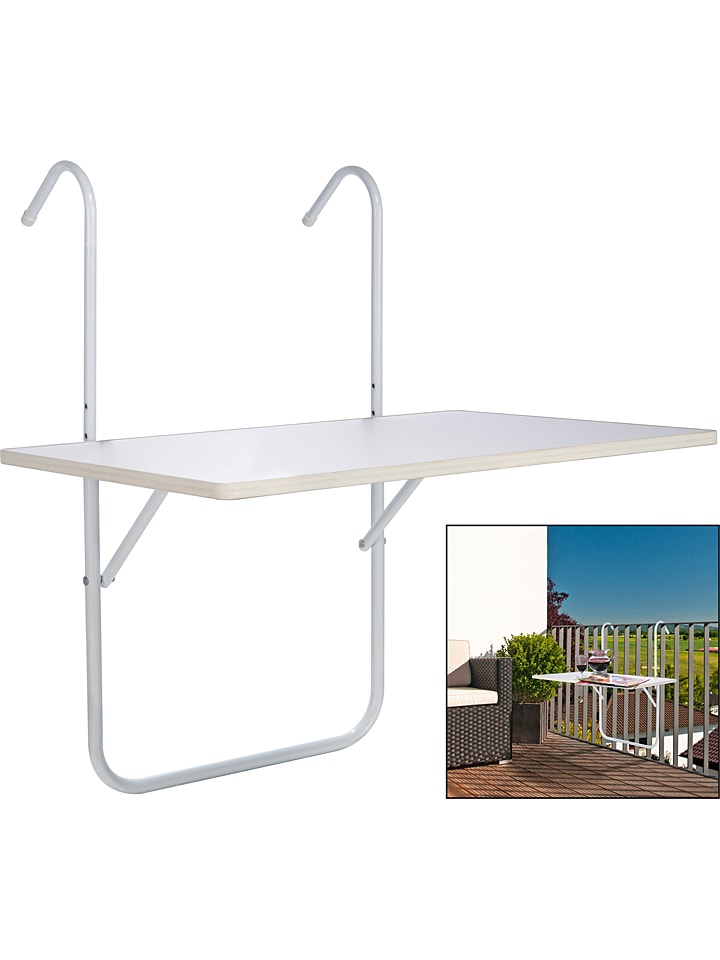 Nature Fellow Balkonhängetisch in Weiß - (L)60 x (B)40 cm günstig kaufen onesize