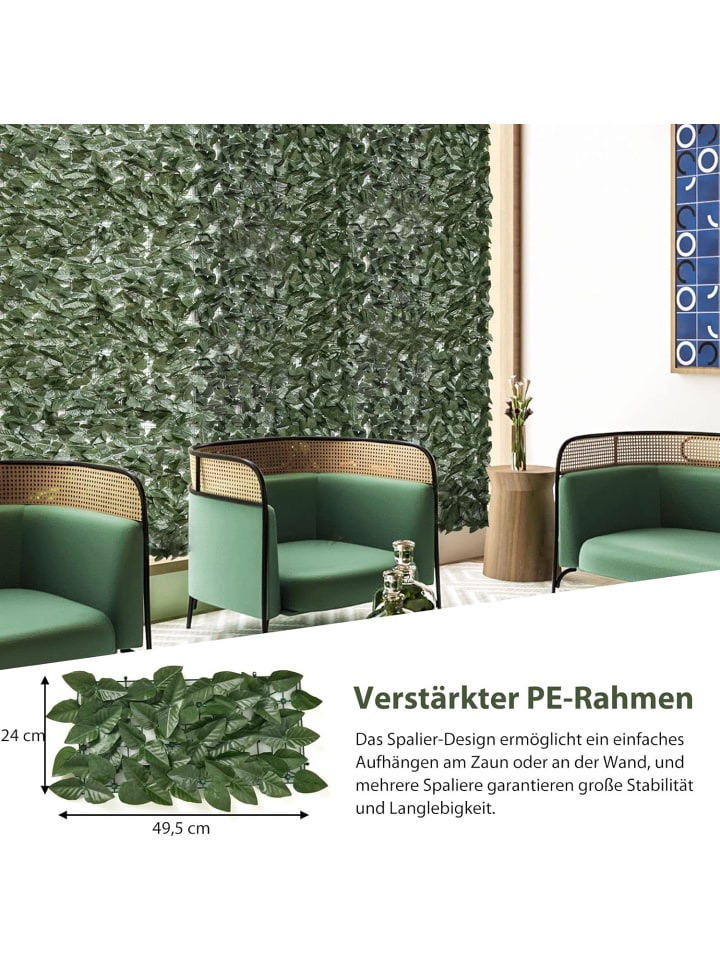 COSTWAY Pflanzenwand Künstlich 3x1m in Grün günstig kaufen onesize