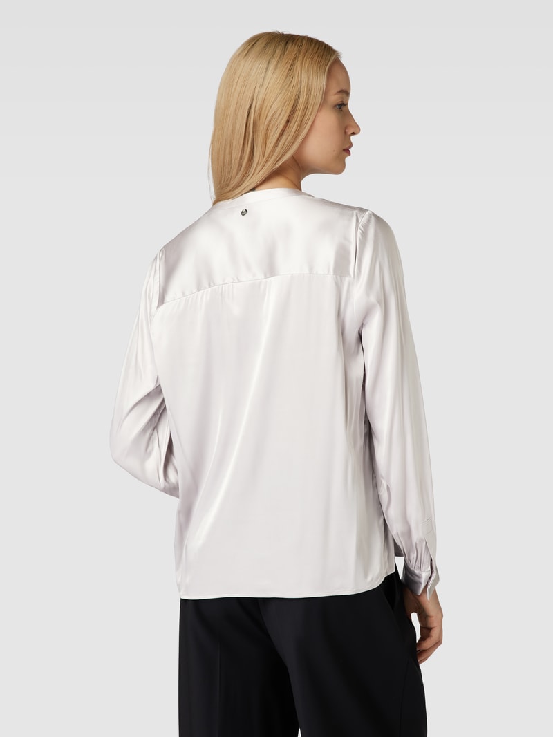 Blusenshirt mit Tunikakragen Modell 'ENFA' in silber