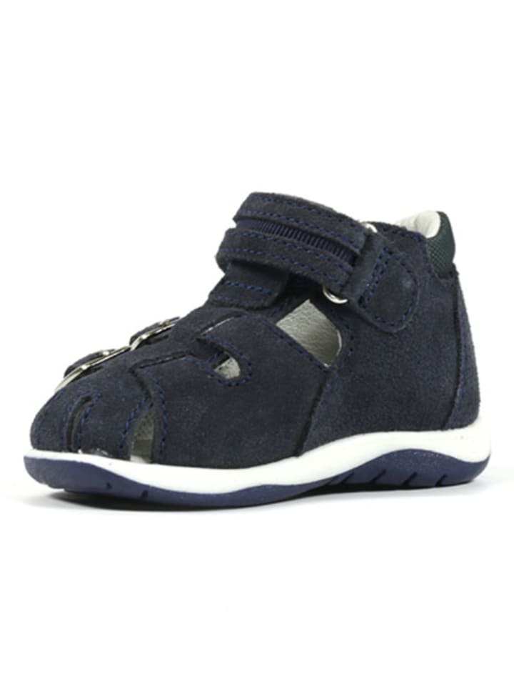 Richter Shoes Leder-Halbsandalen in Dunkelblau günstig kaufen