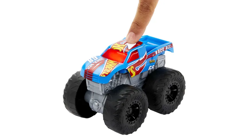 Hot Wheels Monster Trucks Roarin’ Wreckers Trucks mit Licht- und Geräuscheffekten, 1 Stück, sortiert