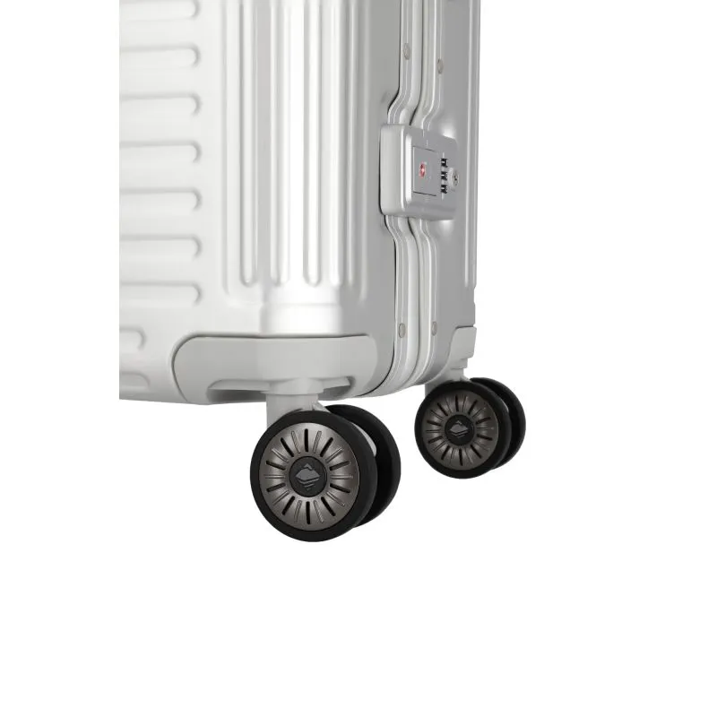 Travelite NEXT Trolley S mit 4 Rollen (55cm) - Silber