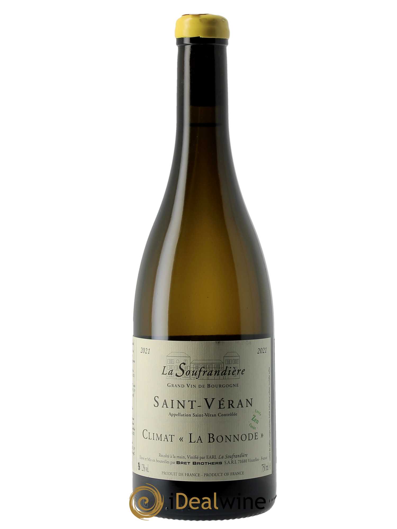 Saint-Véran La Bonnode Cuvée Zen La Soufrandière - Bret Brothers  2021 - Lot de 1 Bouteille