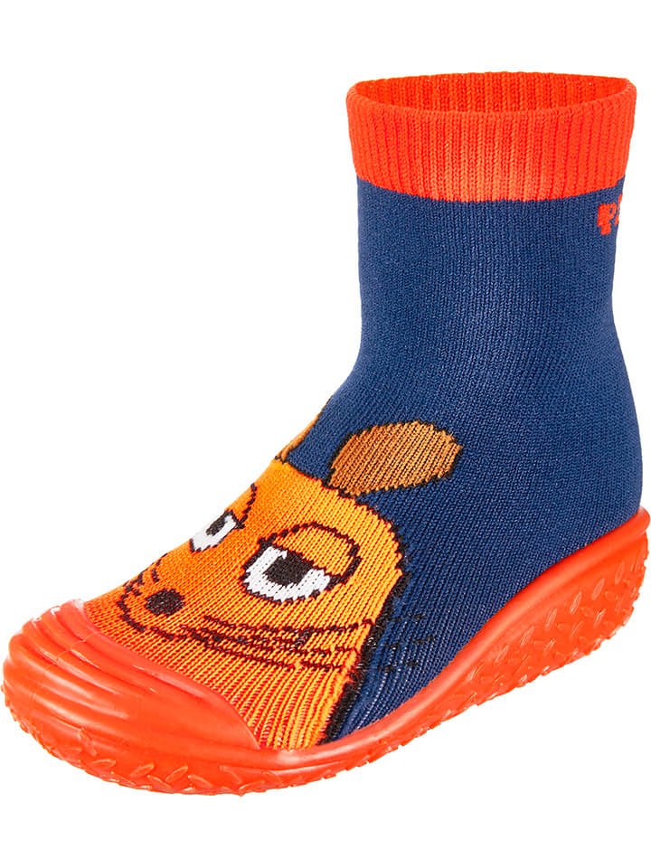 Playshoes Badeschuhe in Blau/ Orange günstig kaufen