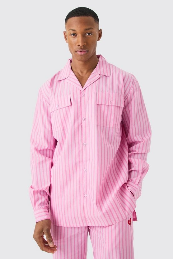 Gestreiftes Loungewear-Hemd