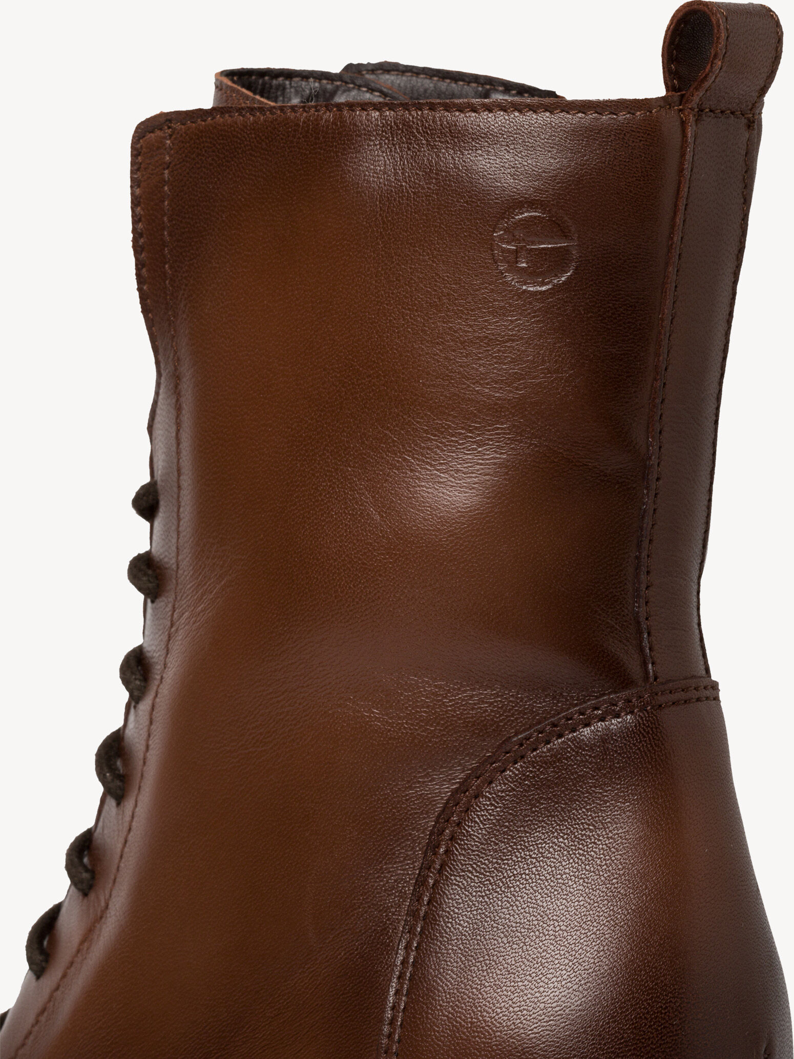 Bottine en cuir - marron