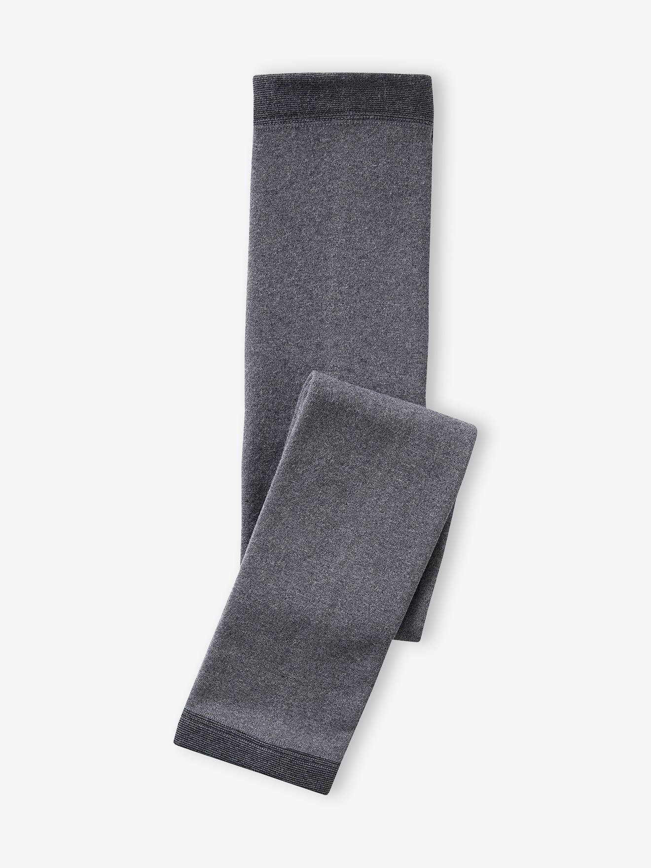 Leggings maille polaire fille bleu