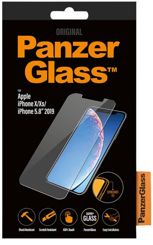 PanzerGlass Bildschirmschutz iPhone X/XS/11 Pro Transparent