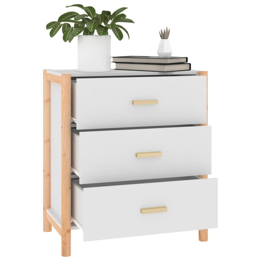 vidaXL Sideboard Sideboard Weiß 62x38x70 cm Holzwerkstoff (1 St)