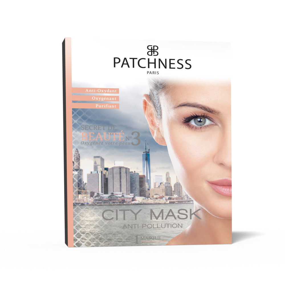 patchness CITY MASK MASQUES VISAGE PRÊT A POSER PURIFIANT
