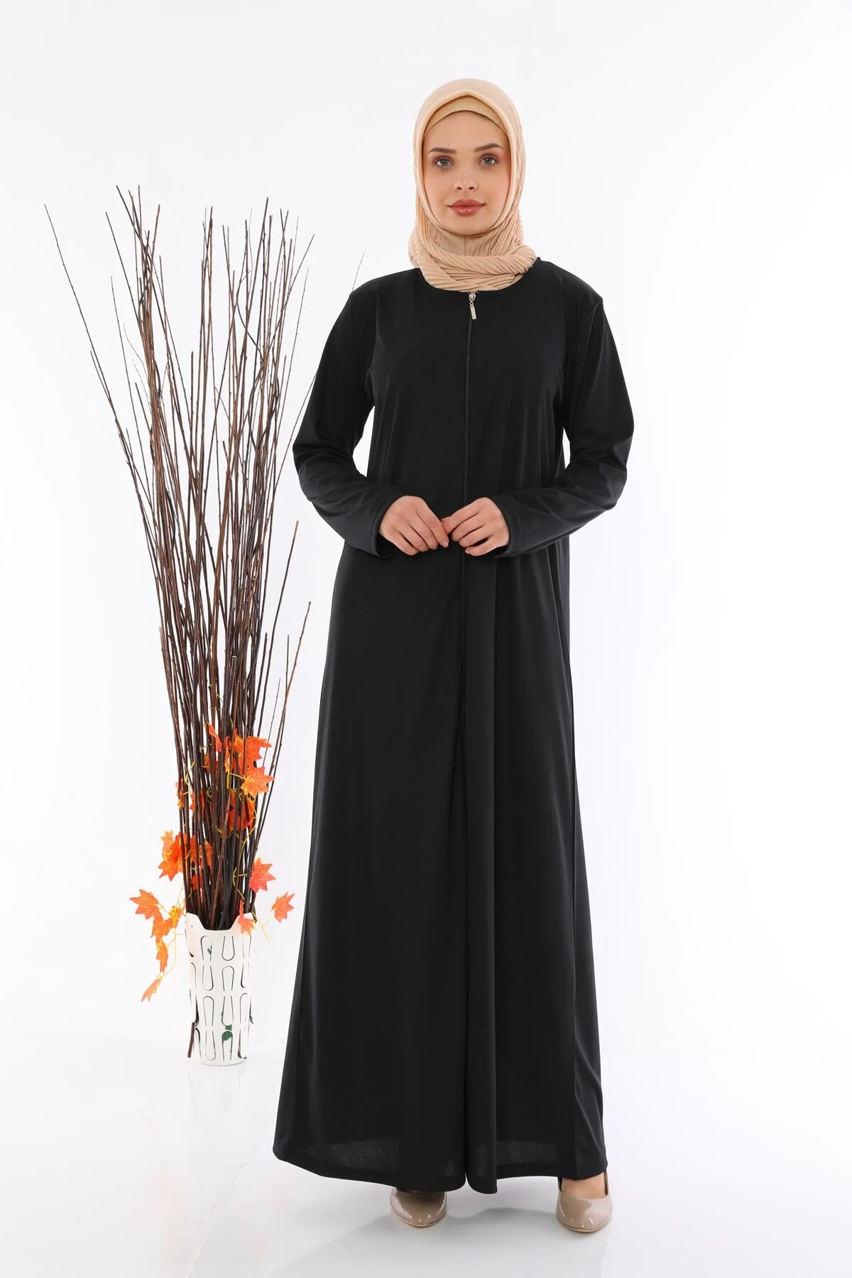 medipek  Damen-Gebetskleid Abaya mit Reißverschluss