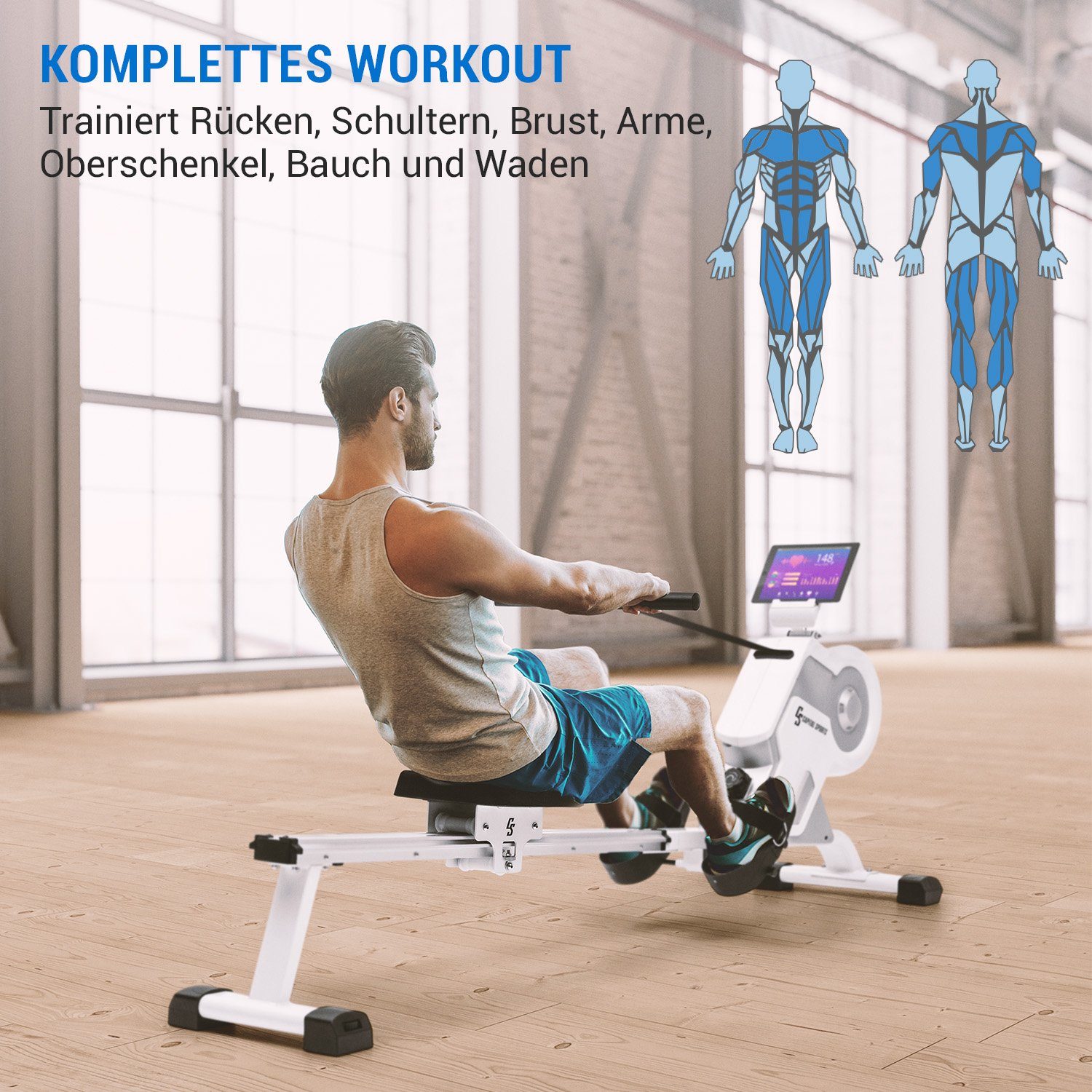 Capital Sports Rudermaschine CSP5-StreamM1Silver